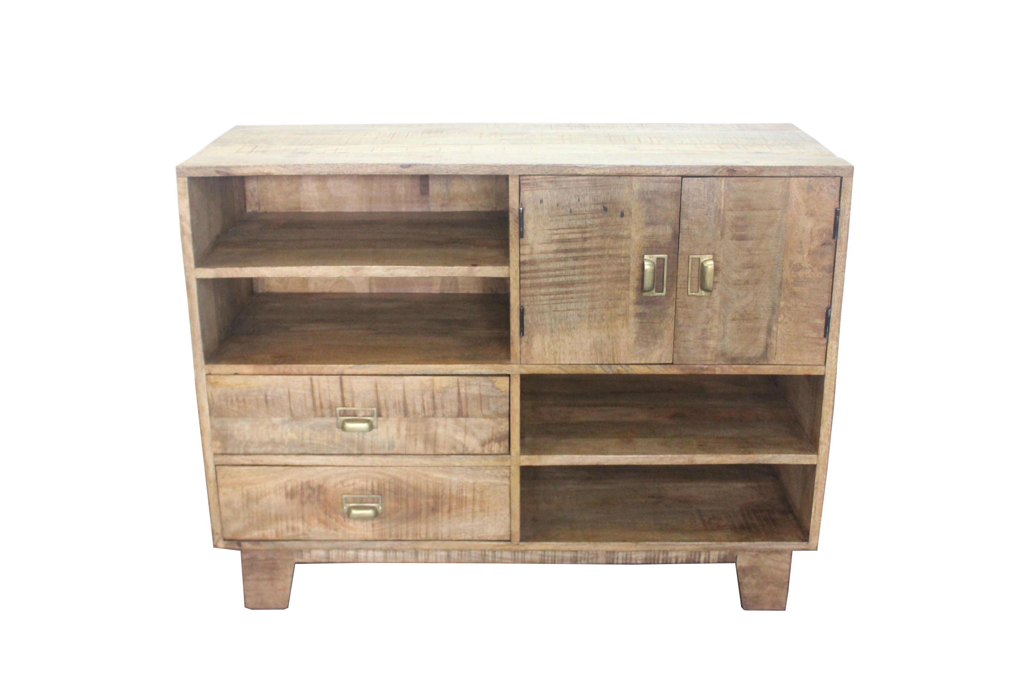 Wood Sideboard With 2 Doors and 2 Drawers