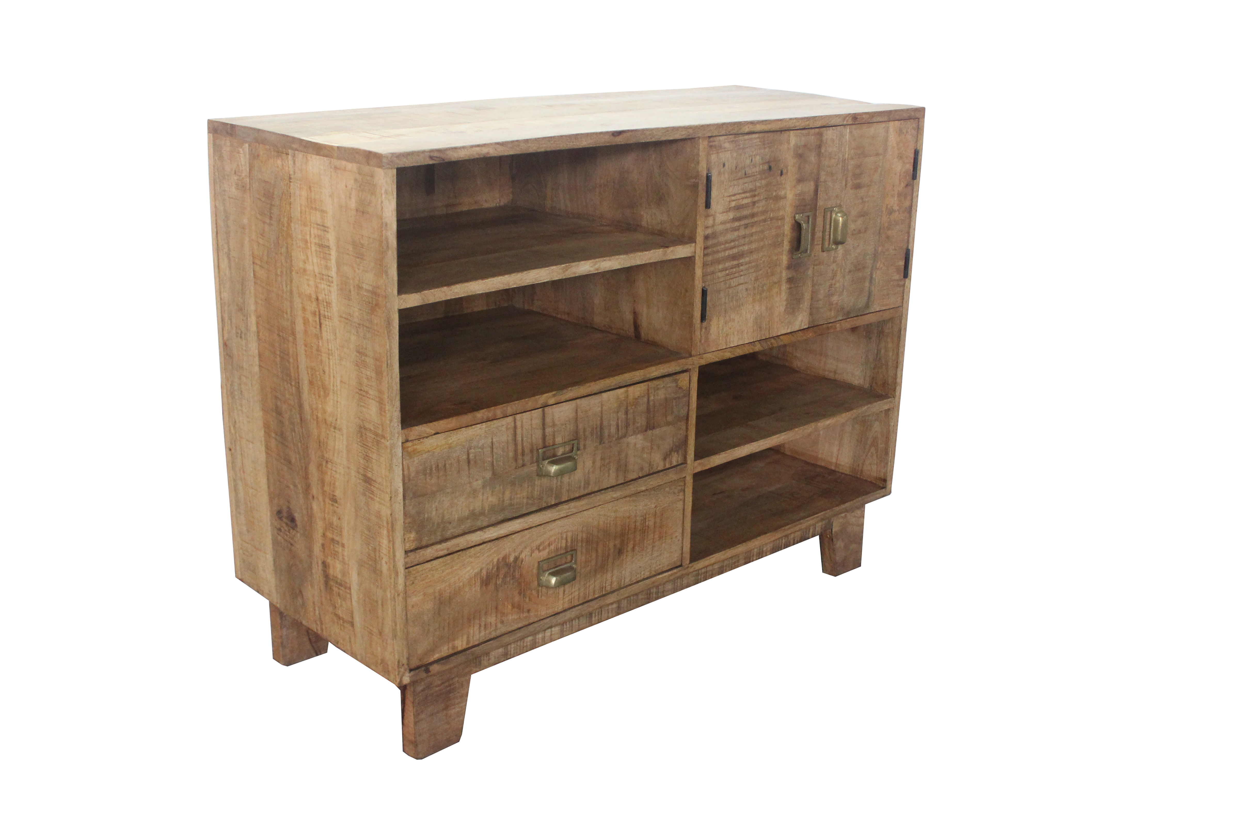 Wood Sideboard With 2 Doors and 2 Drawers