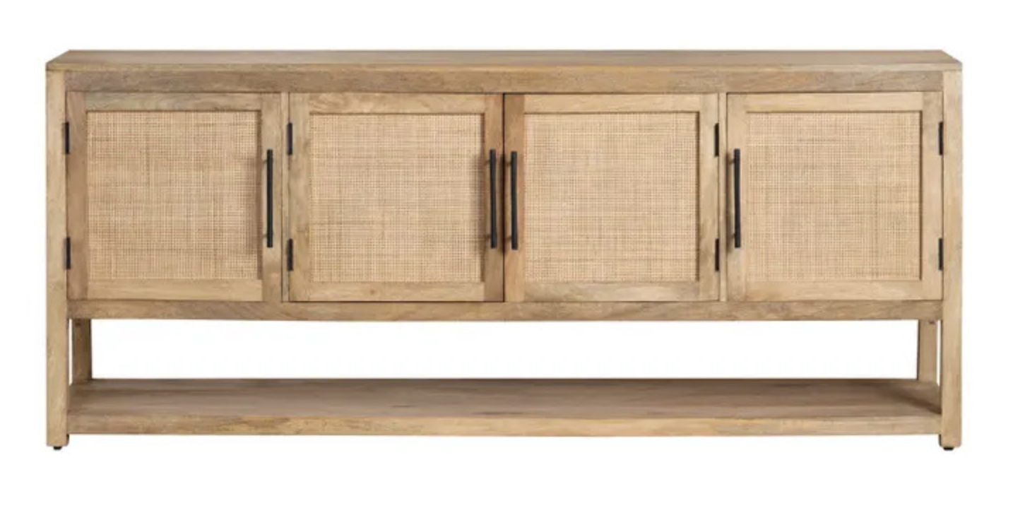 Rattan Sideboard With 4 Doors
