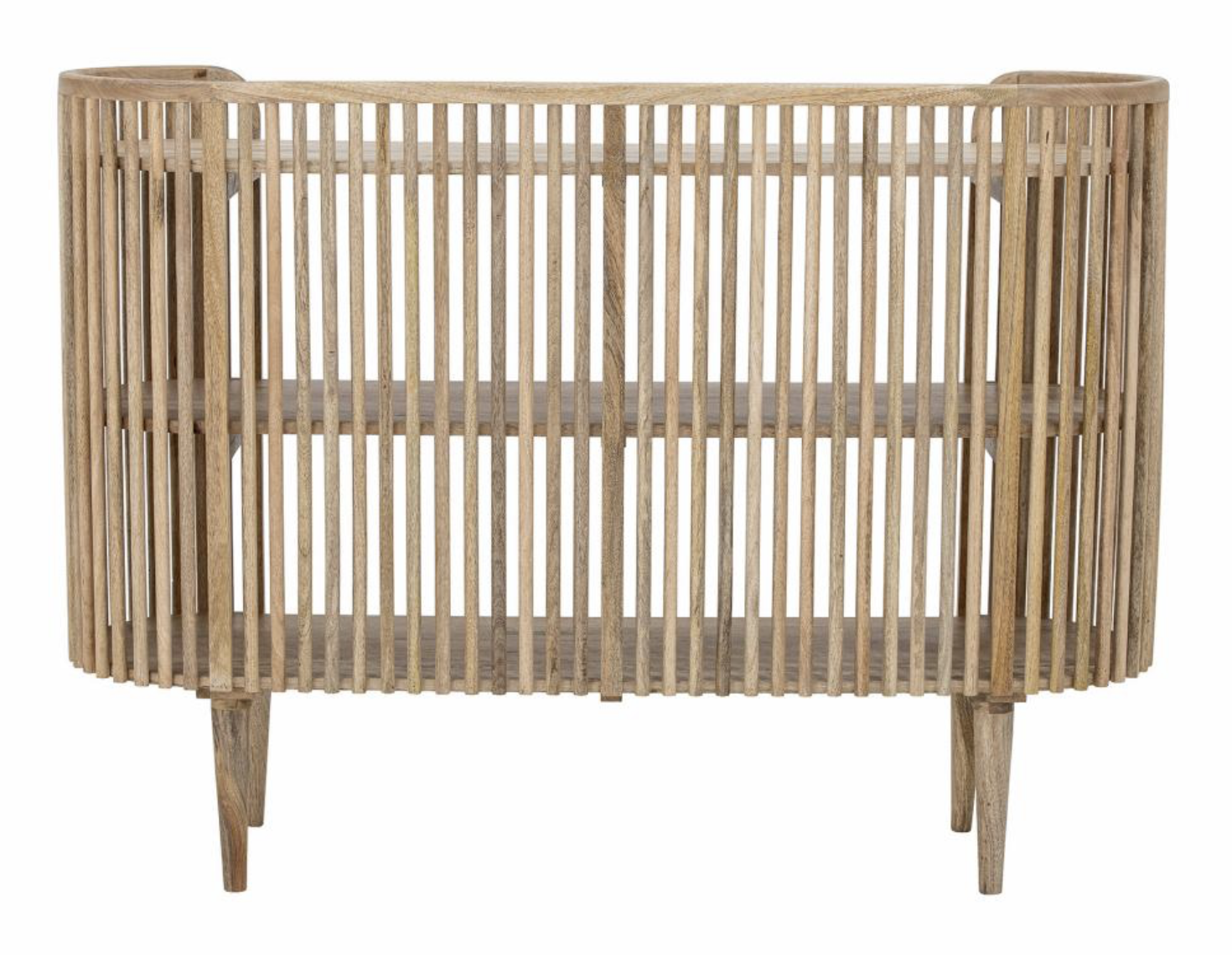 Wood 3 Shelf Console with Slats 