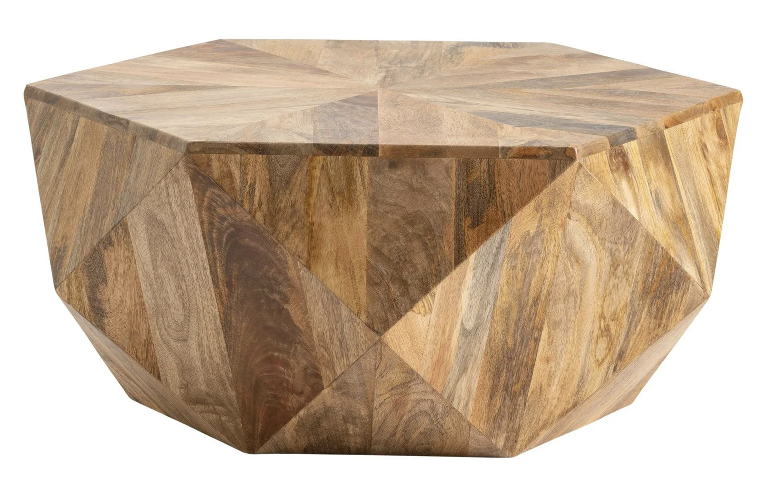 Geometric Wood Coffee Table