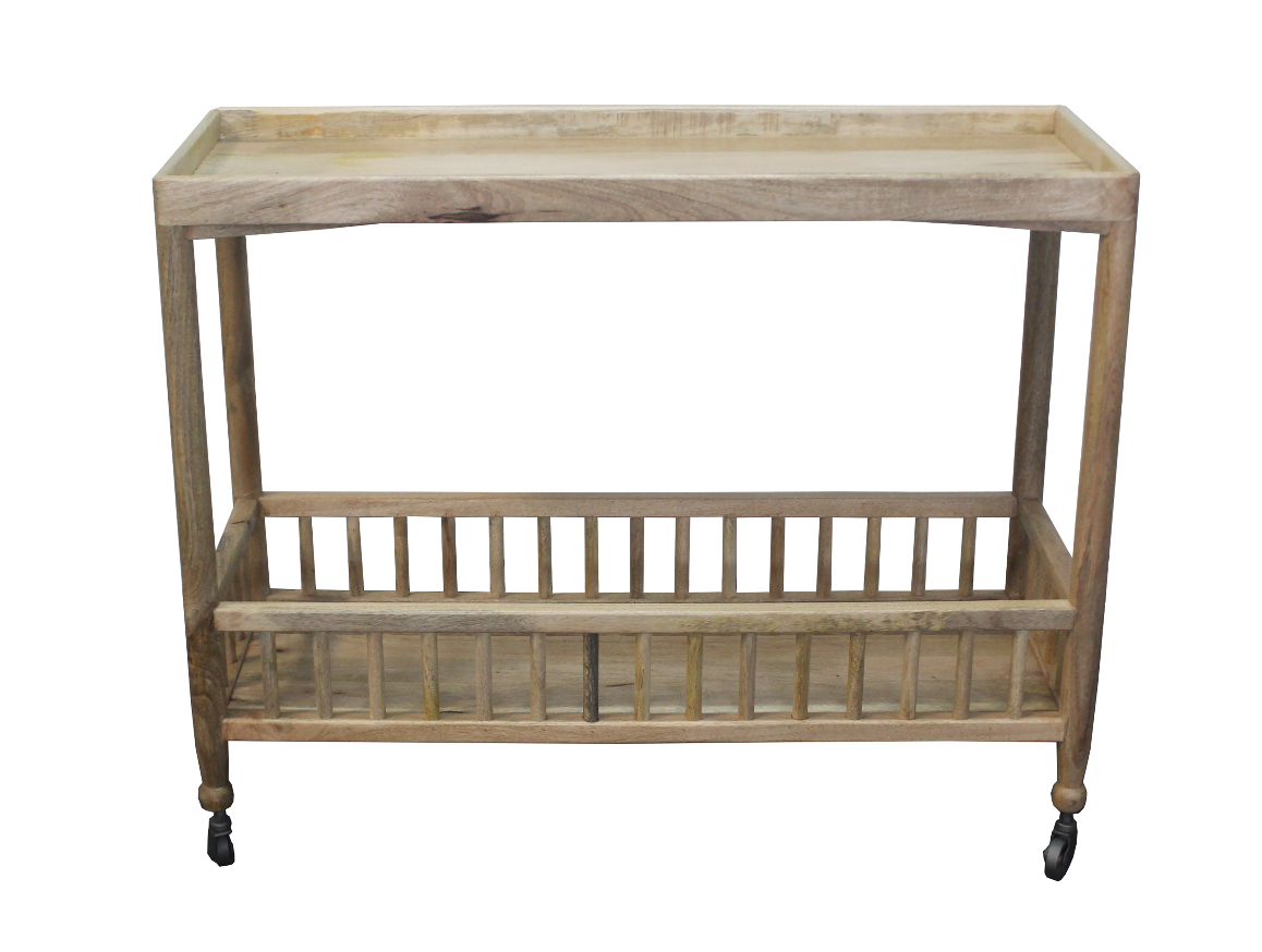 Wood Bar Cart 