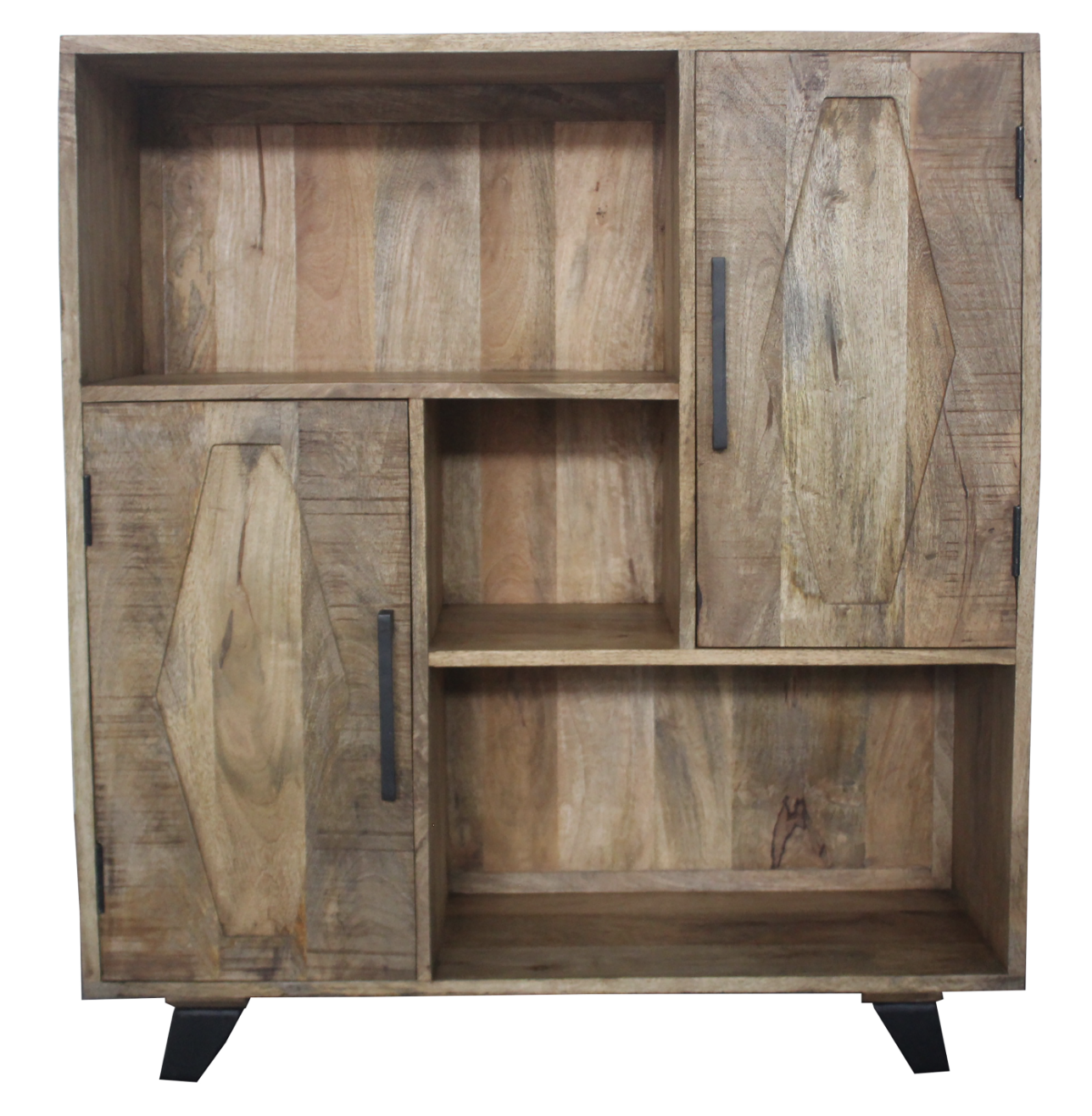 Wood Sideboard 2 Doors with Shelves