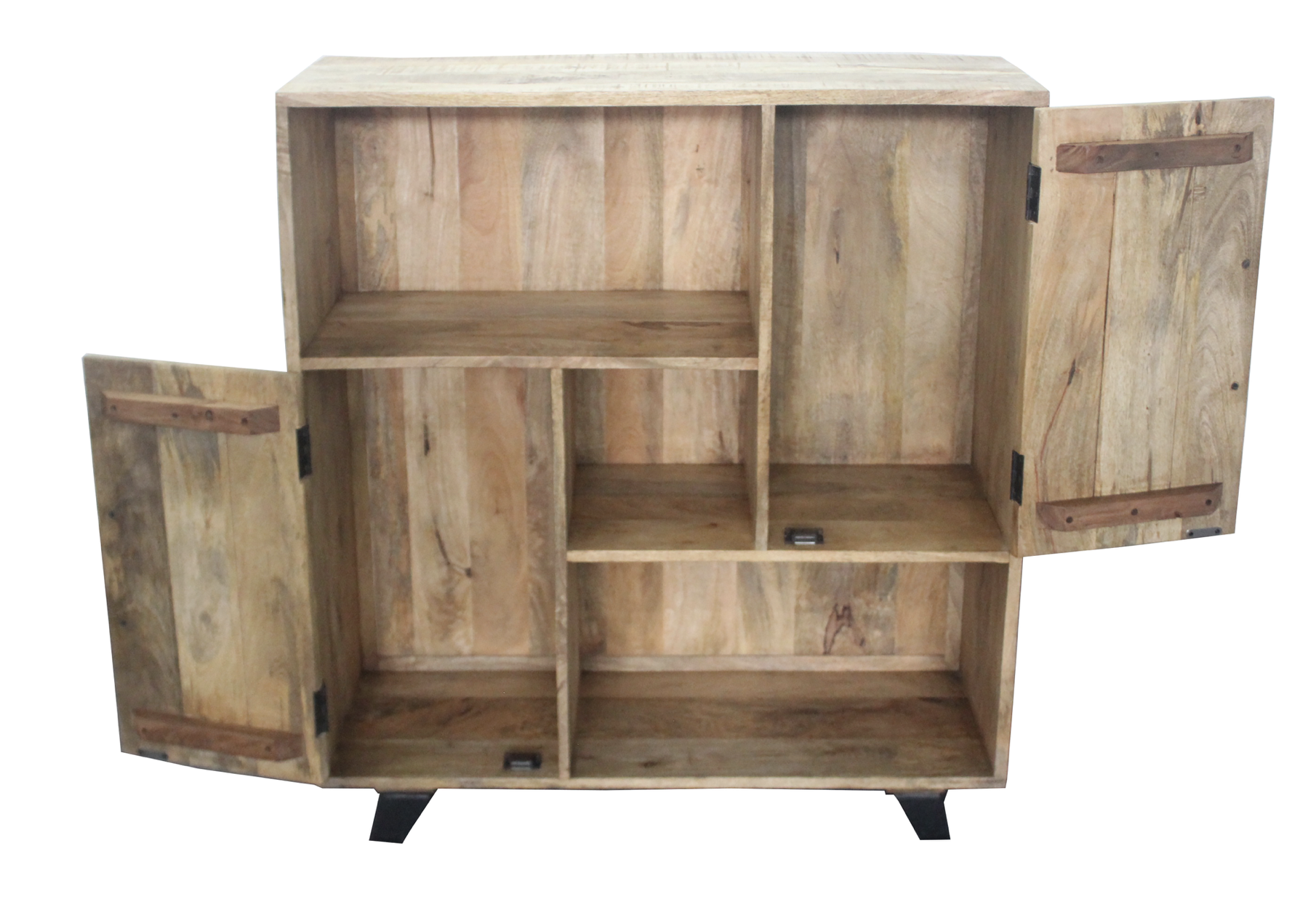 Wood Sideboard 2 Doors with Shelves