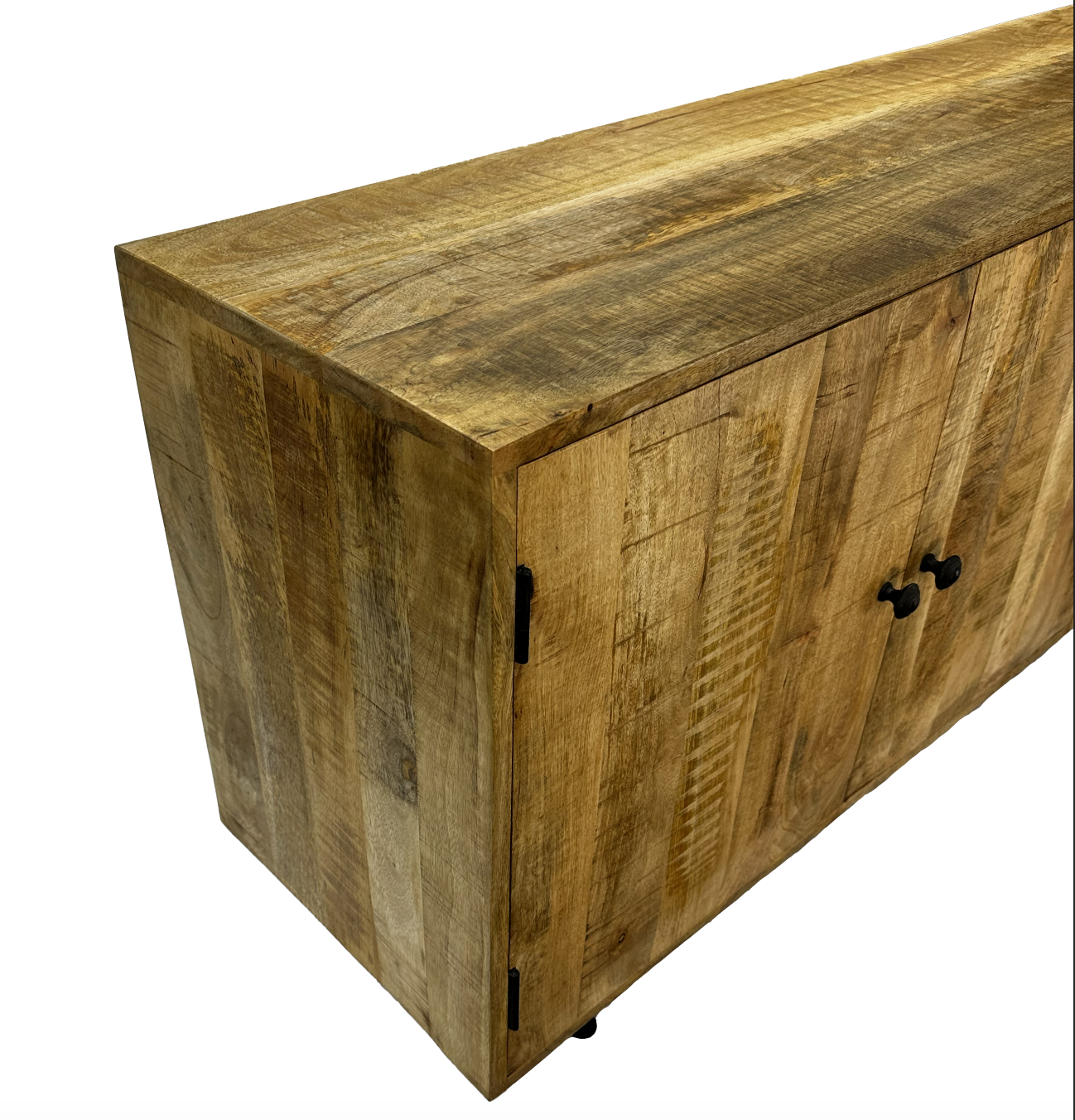 Wood TV Stand / Sideboard with Steel Legs