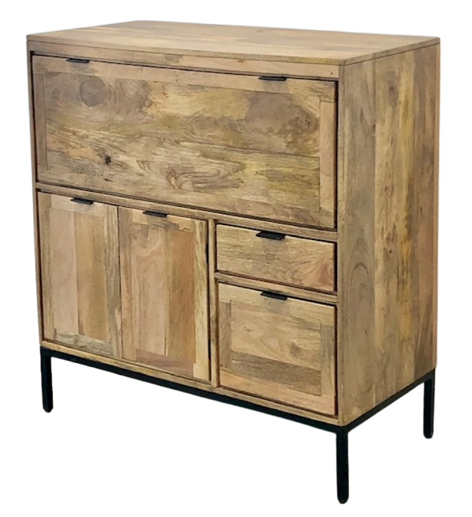 Wood Bar Cabinet 4 Doors
