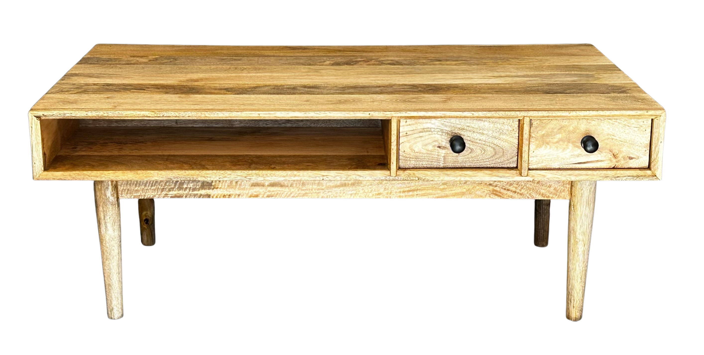 Wood 2 Drawer Coffee Table