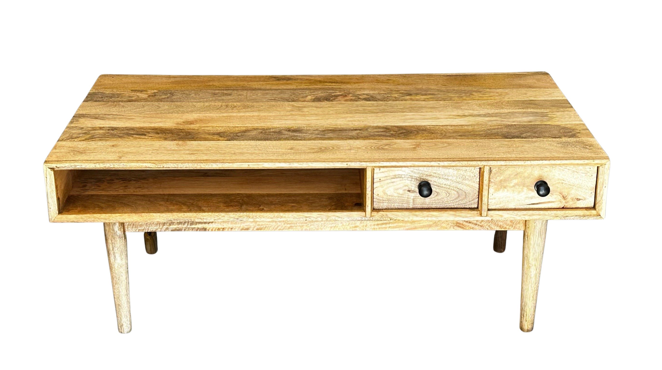 Wood 2 Drawer Coffee Table