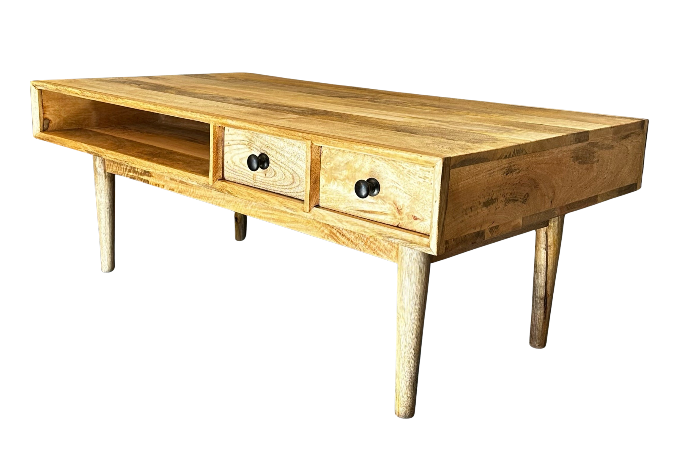 Wood 2 Drawer Coffee Table