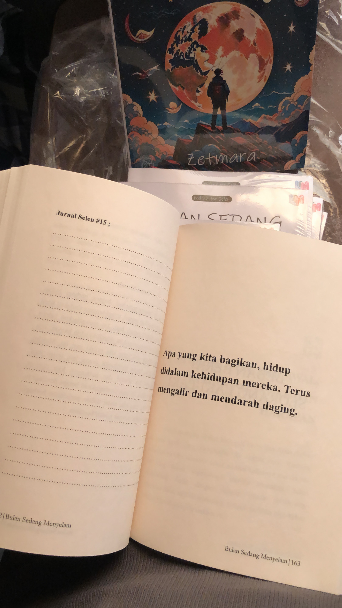 Buku Bulan Sedang Menyelam by Zetmara PodteZ for Selen