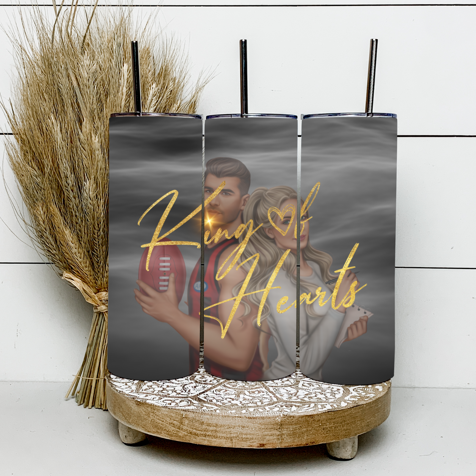 King of Hearts Skinny Tumbler 