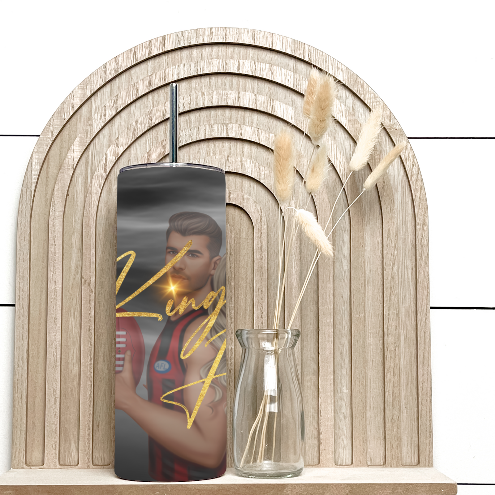 King of Hearts Skinny Tumbler 