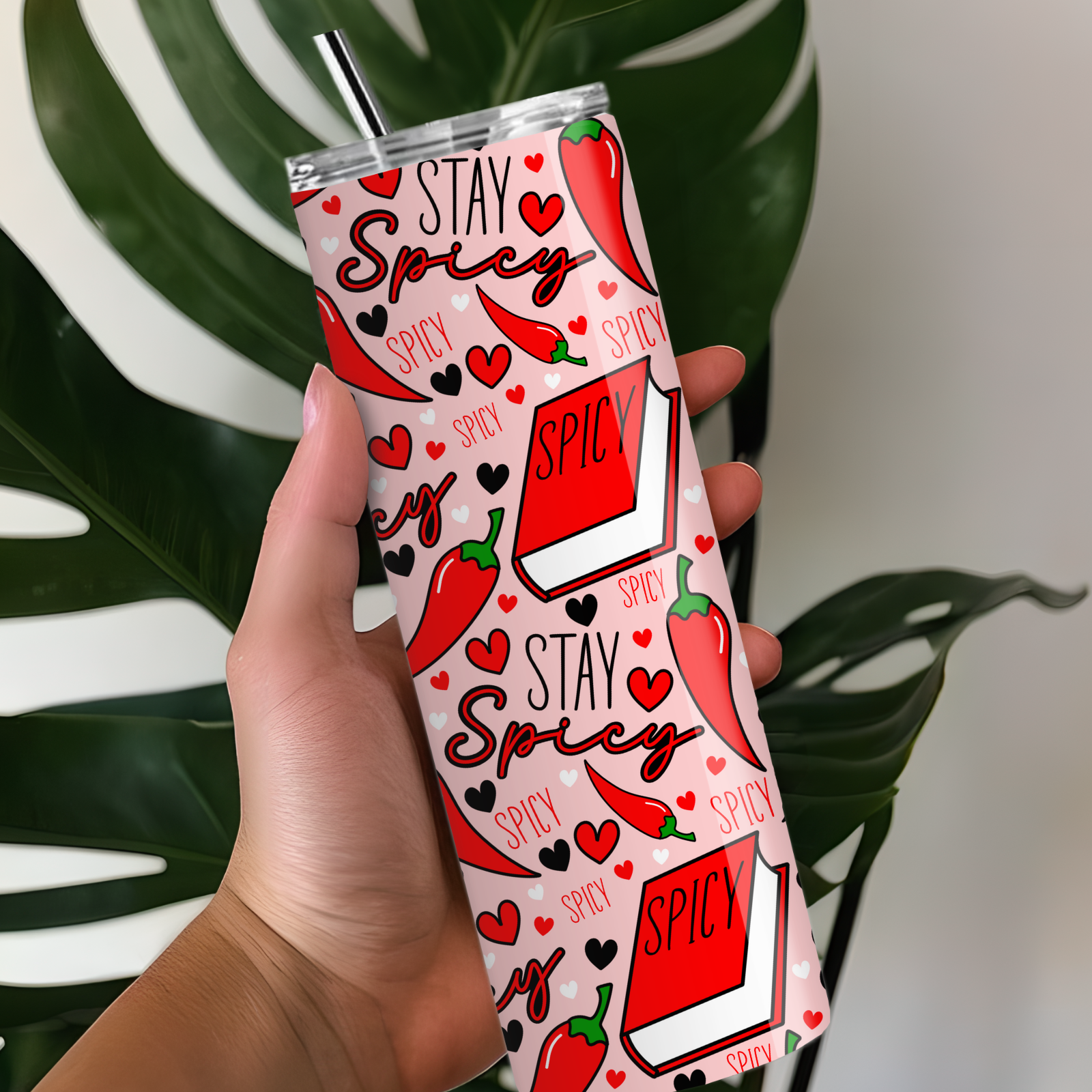 Stay Spicy Skinny Tumbler