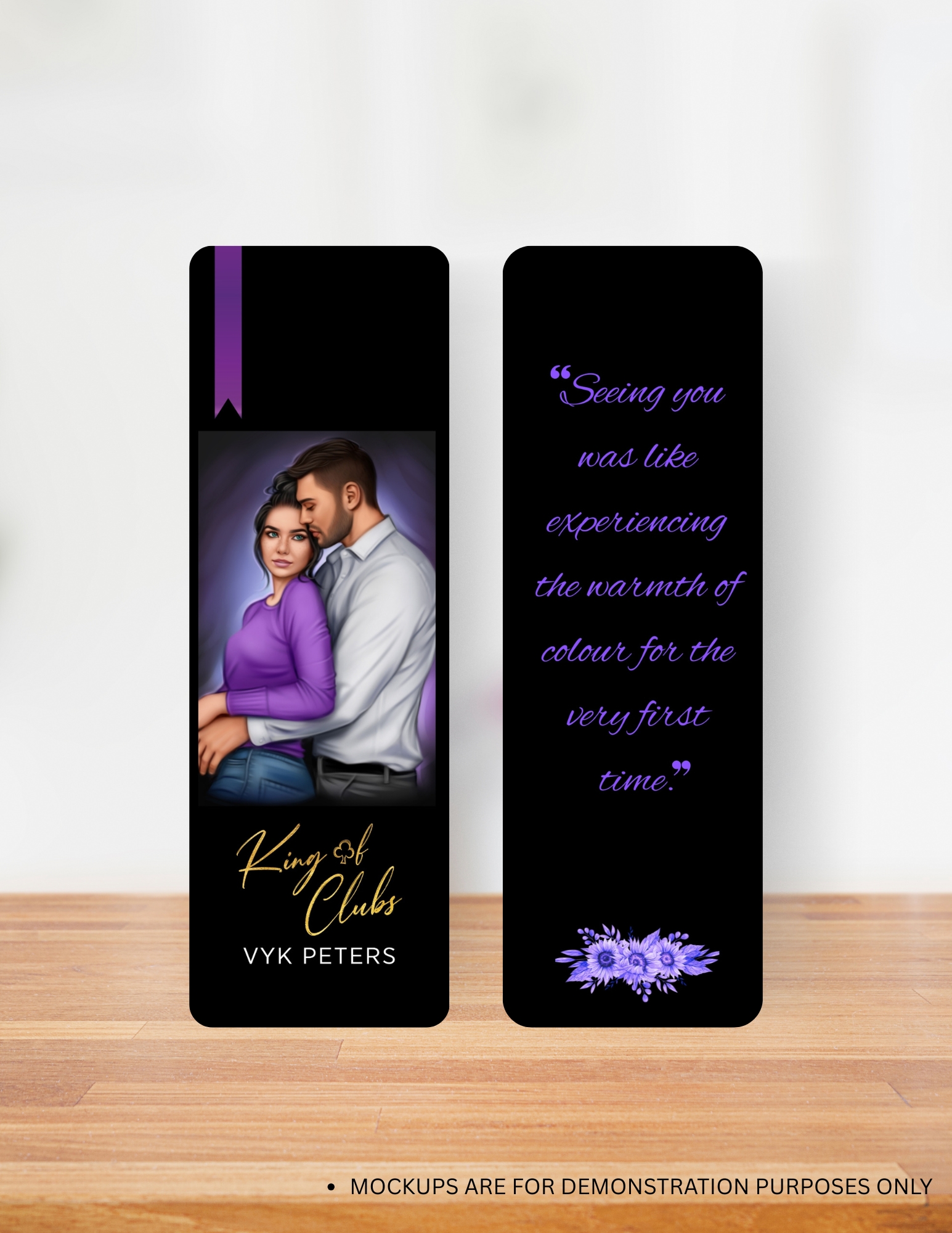 King of Clubs - Double Sided Bookmark