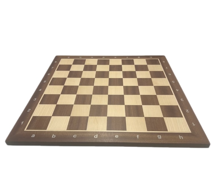 Deluxe Walnut Wooden Chess Board with Tournament Wooden Pieces