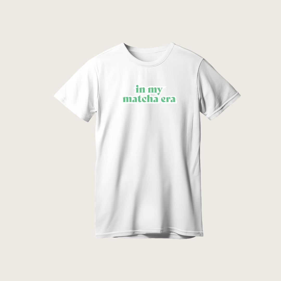 Marškinėliai trumpomis rankovėmis "In my matcha era"