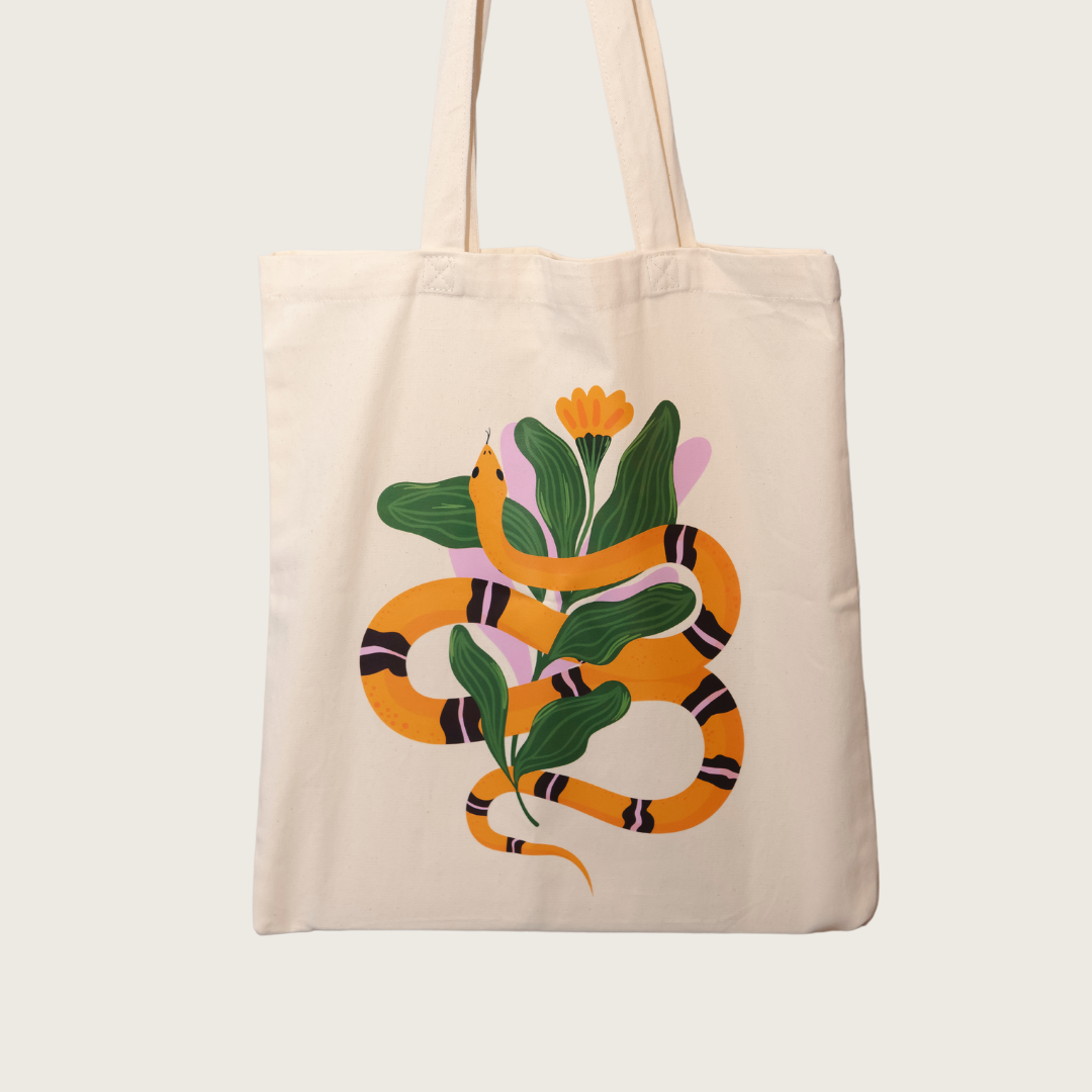 Medžiaginis maišelis "Orange snake"