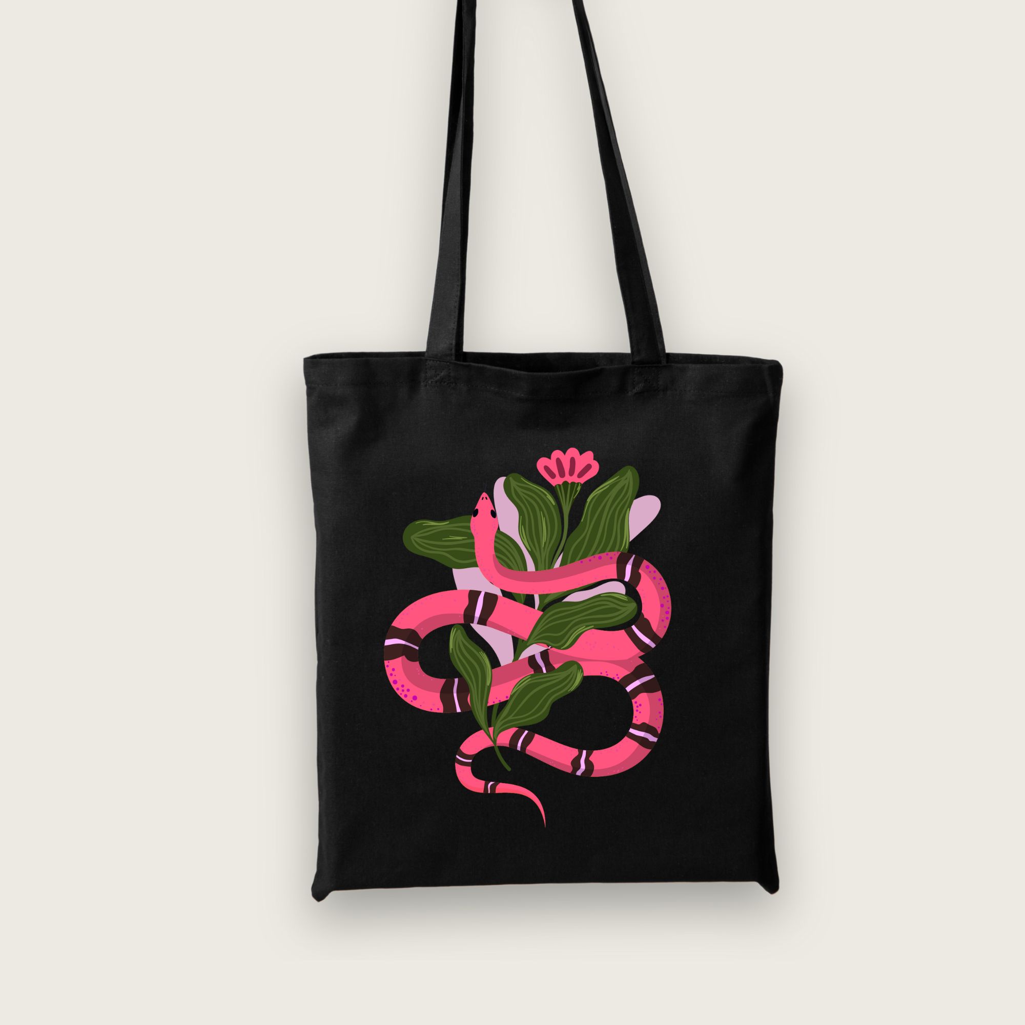 Medžiaginis maišelis "Pink snake"