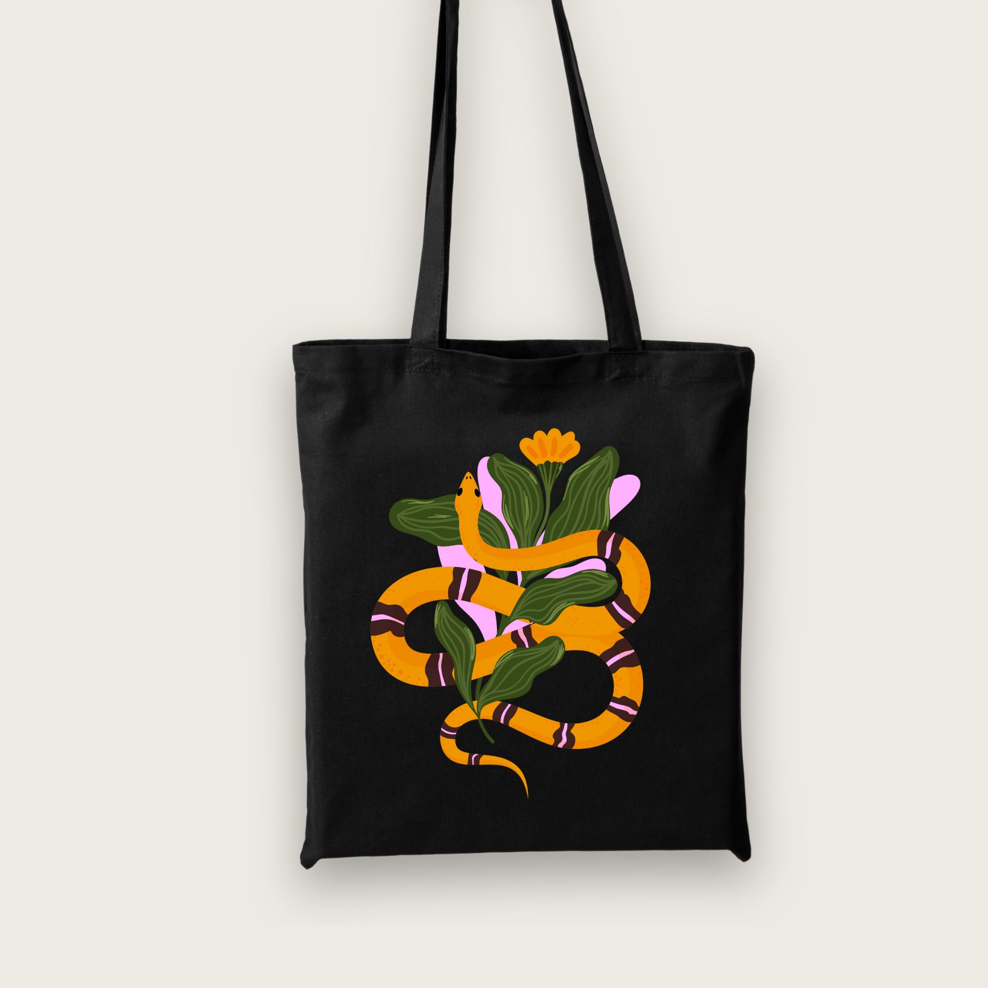 Medžiaginis maišelis "Orange snake"