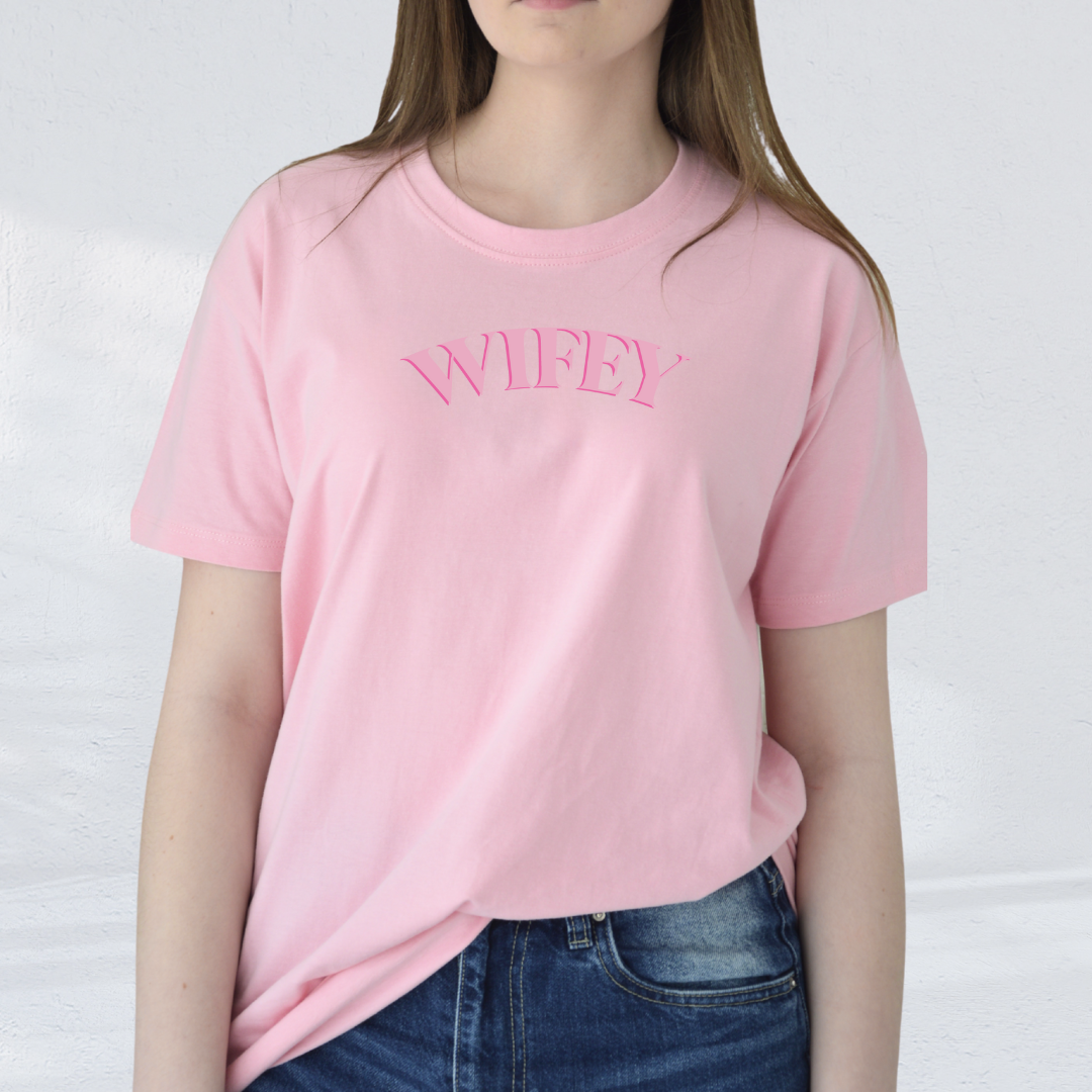 Marškinėliai trumpomis rankovėmis "Wifey" 