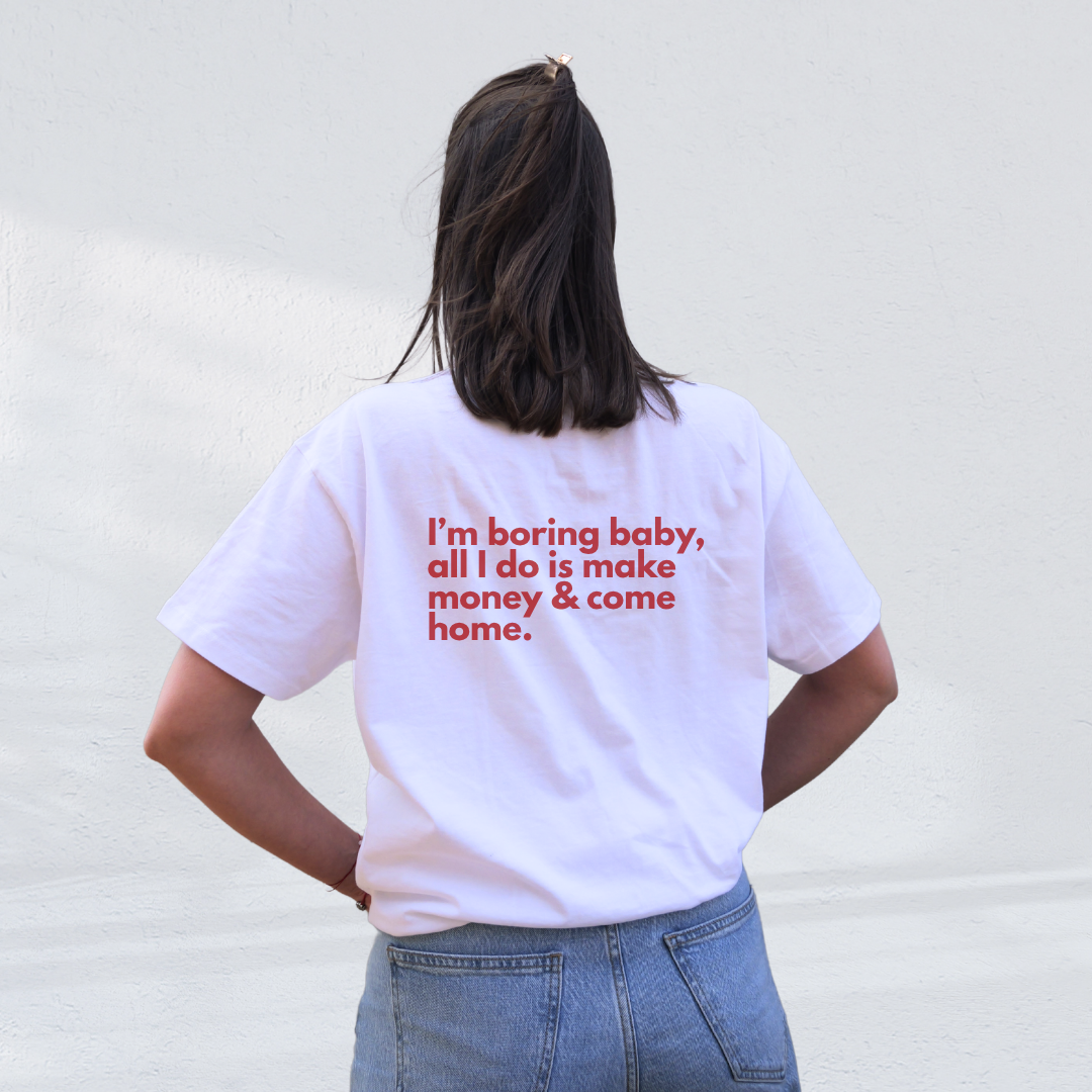 Marškinėliai trumpomis rankovėmis "Boring baby" 
