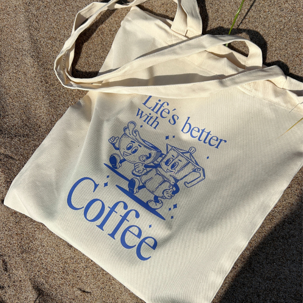 Medžiaginis maišelis "Life's better with coffee"