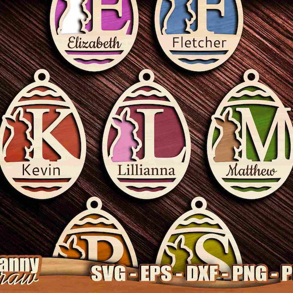 Named Easter Ornaments