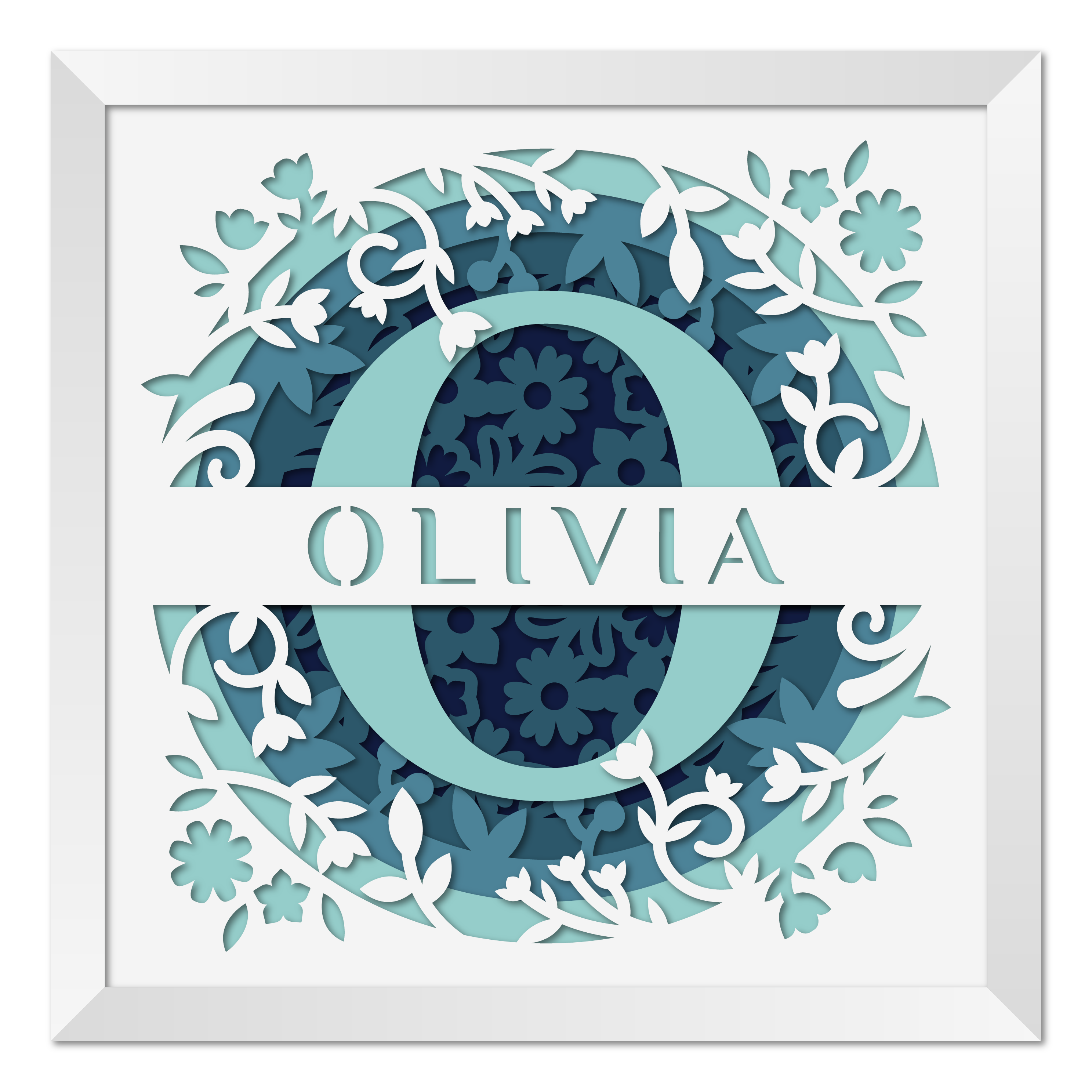 5 Layer Personalized Name Art Frame