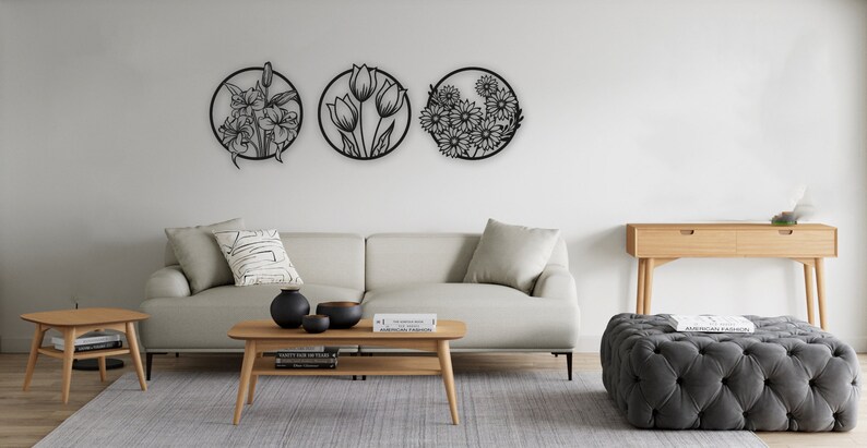 3 Circle wall art 