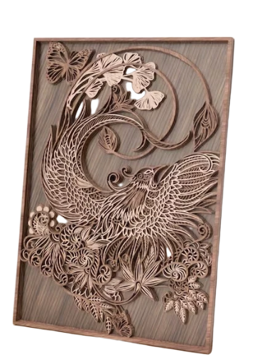Framed Multi Layer Phoenix
