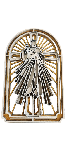 Divine Mercy Religious Plaque