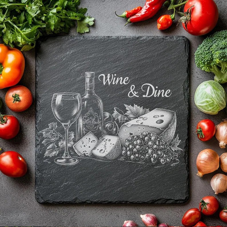 Wine & Dine Slate Cheese Board