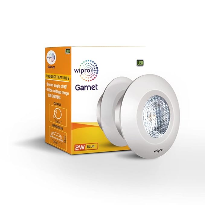Wipro Garnet 2W Spot Light Blue