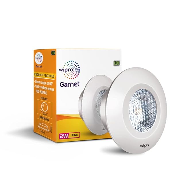 Wipro Garnet 2W Spot Light Pink
