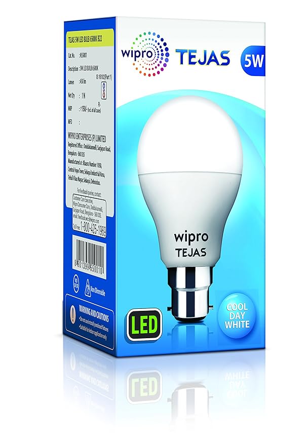 Wipro Tejas 5W LED Bulb