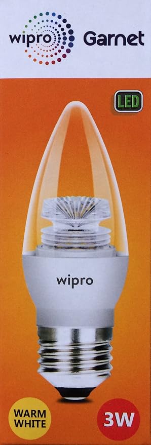 Wipro Garnet Led Bulb 3Wt E27 Warm White/Yellow