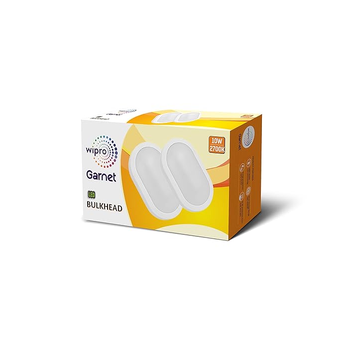 Wipro 10W Led Bulkhead Warm White