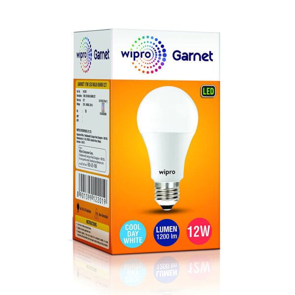 Wipro Garnet Led Bulb 12Wt E-27 Cool Day White