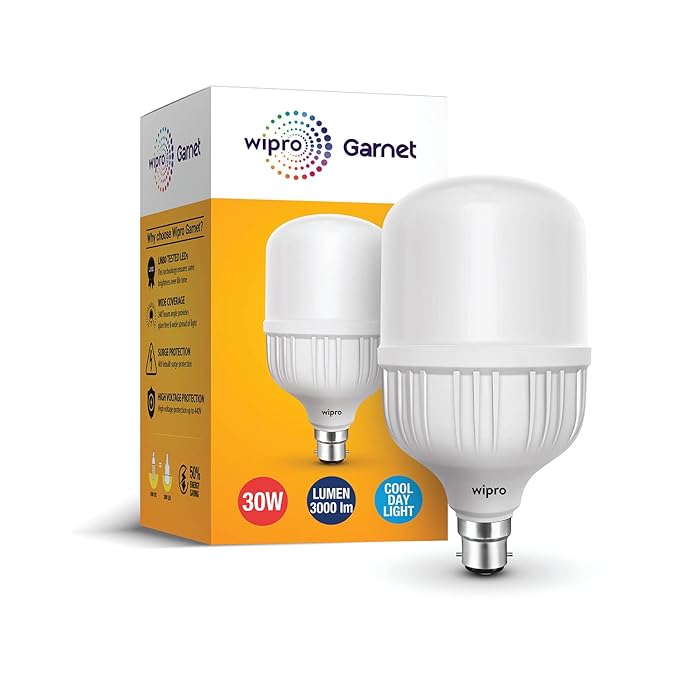 Wipro Garnet Led Bulb 30Wt B-22Cool Day White
