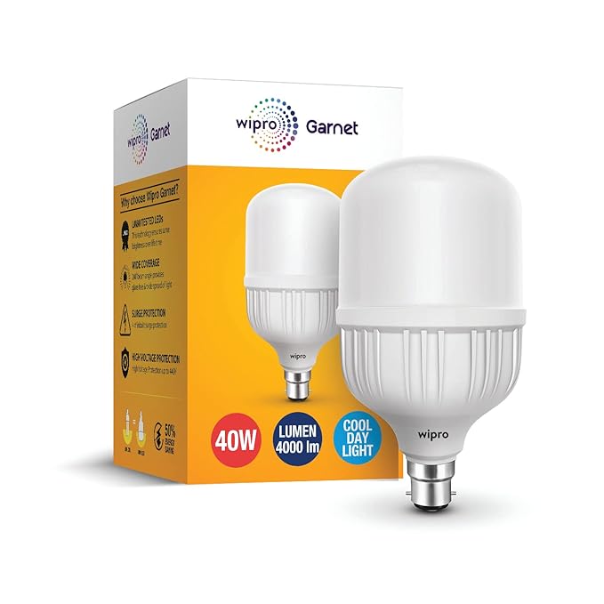 Wipro Garnet Led Bulb 40Wt B-22 Cool Day White