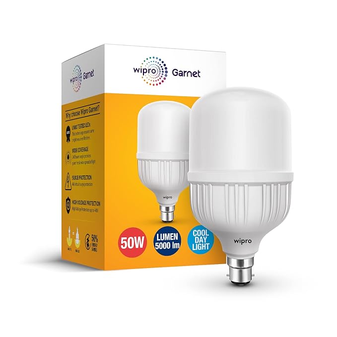 Wipro Garnet Led Bulb 50Wt B-22 Cool Day White