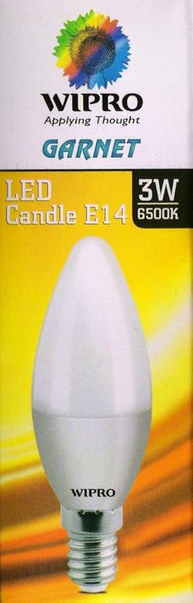 Wipro 3Wt Candle Bulb Frosted E14/E27  Cool Day White