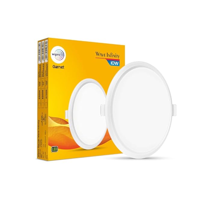 Wipro Infinity Panel 10Wt Round Cool Day White/ Warm White(Yellow)