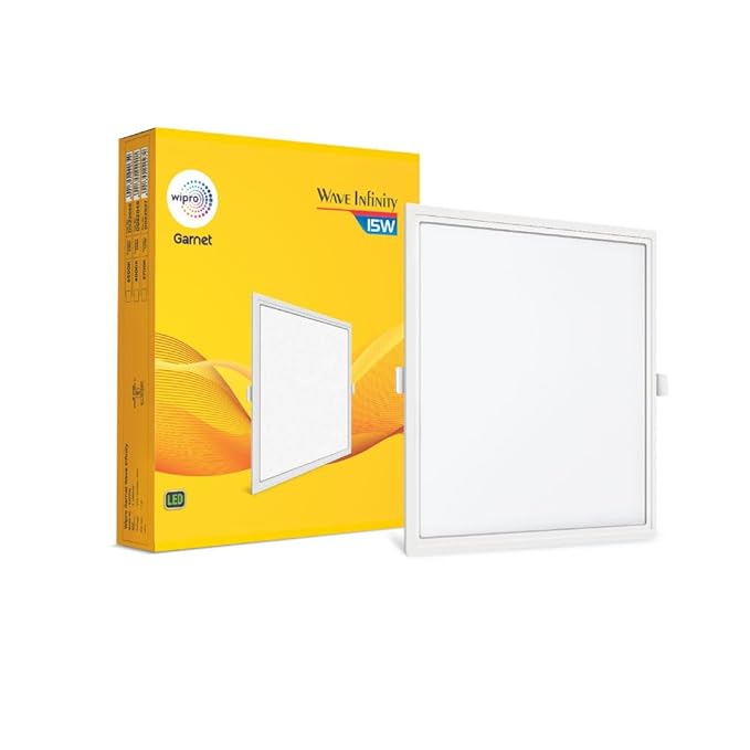 Wipro Infinity Panel 15Wt Square Cool Day White/ Warm White(Yellow)