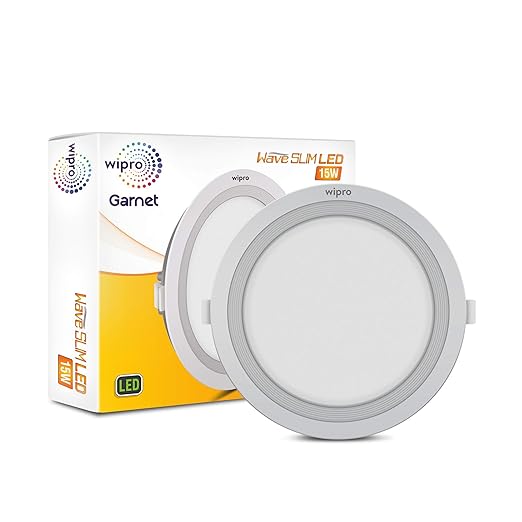 Wipro Slim Wave 15Wt Round Cool White Light/ Warm Yellow