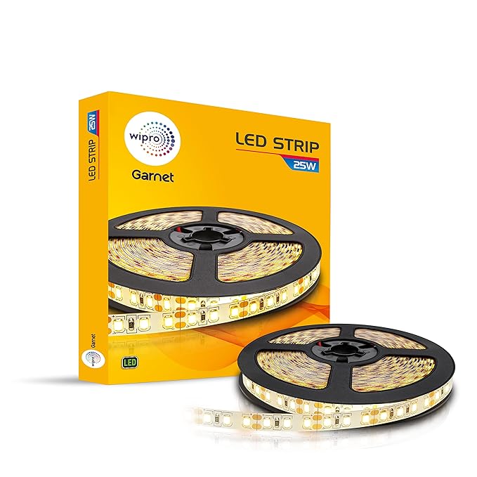 Wipro Strip Light 5Mtr Roll 60 Led (Cool Day Light/ Warm White/ Neutral White/Blue )