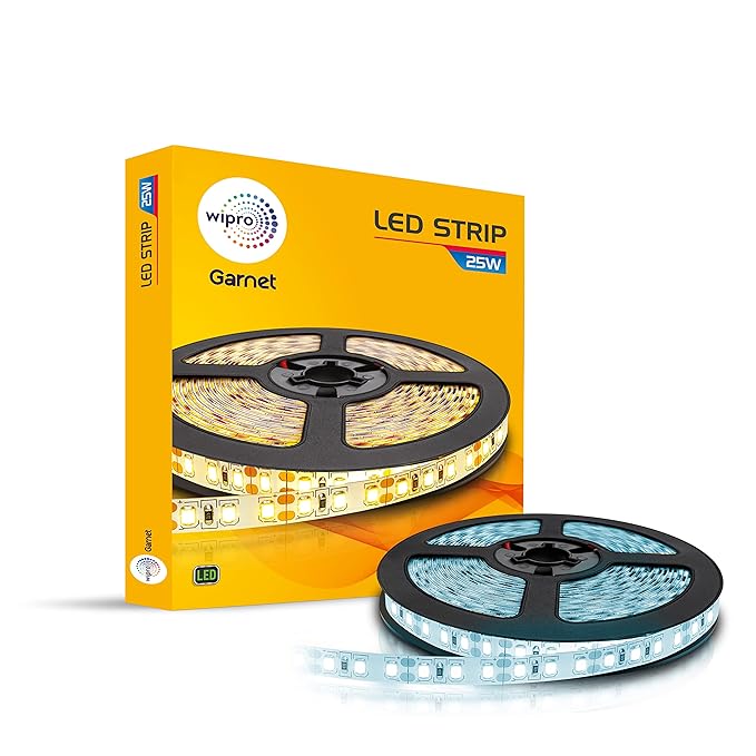 Wipro Strip Light 5Mtr Roll 60 Led (Cool Day Light/ Warm White/ Neutral White/Blue )