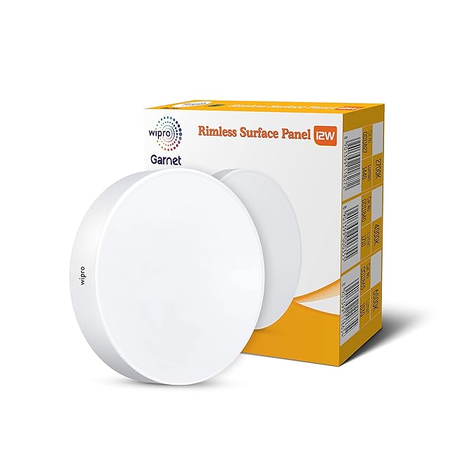 Wipro 12Wt Rimless Surface Panel Neutral white & Warm White