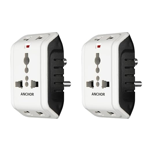 ANCHOR 6A 3 Pin Multi Plug Socket 