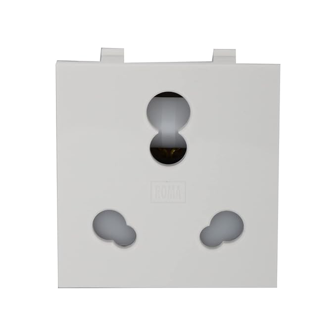 Anchor Roma Twin Socket Heavy Duty 30828, White, 10/20 amp 240V